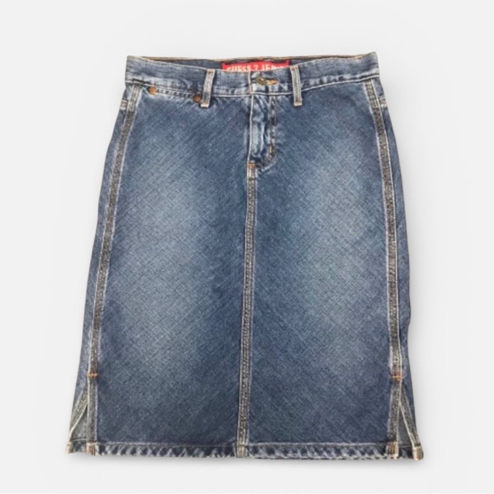 Guess Blue Denim Mini Skirt